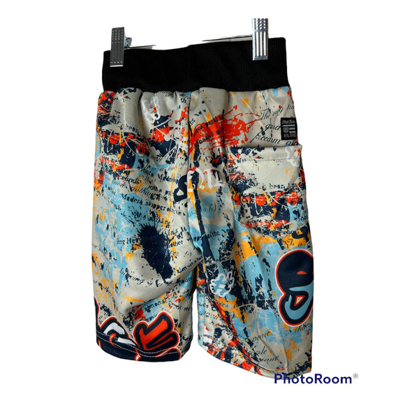 New Phat Farm Boys Shorts with Multicolored Graffiti Print Size 4T - Picture 3 of 6